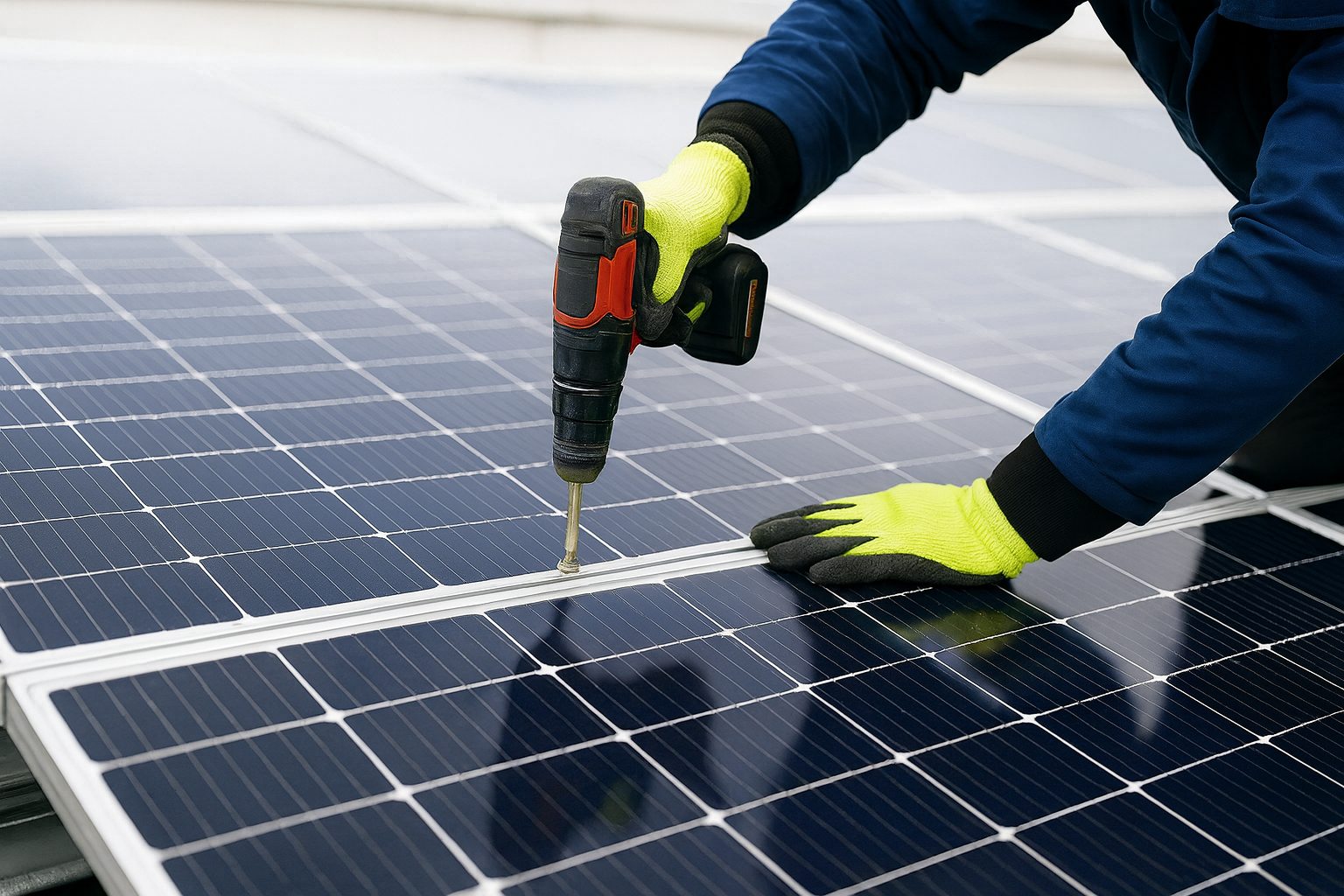 Proceso de instalación de una estructura fotovoltaica