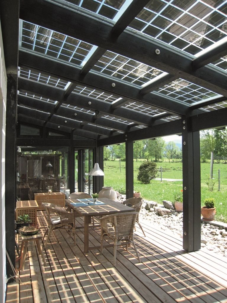 Carport fotovoltaico de diseño